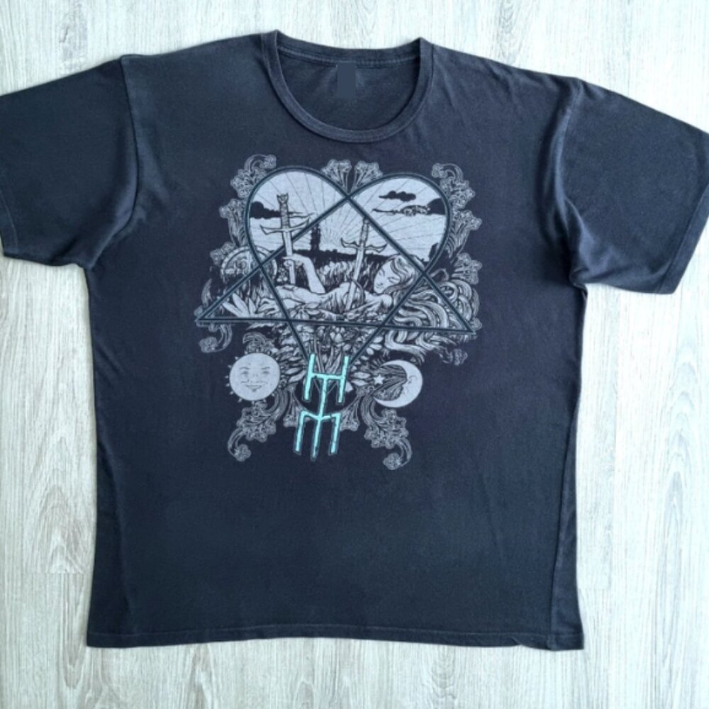 HIM Band T-Shirt Gothic Rock Music CKY Bam Margera Jackass Skate Metal